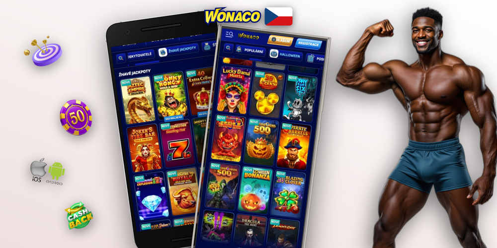 Stáhněte Wonaco Casino APK pro Android pomocí QR kódu z oficiálního webu