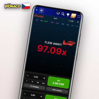 Auto-bet funkce Aviator online ve Wonaco Casino – automatické opakování sázky