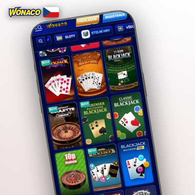 Živé kasino s reálnými krupiéry přímo v Wonaco Casino aplikaci na mobilu