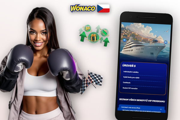 Maximální sázka při aktivním bonusu Wonaco Casino — pravidlo 2 500 CZK
