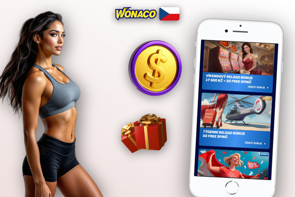 Registrační formulář Wonaco Casino se zadaným promo kódem CZWONA100 v příslušném poli