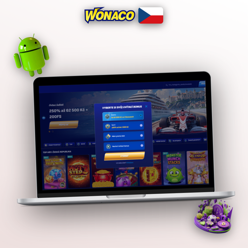 Wonaco Casino registrace na notebooku a mobilu – rychlé založení účtu