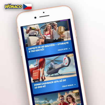 Ikona uvítacího balíčku Wonaco Casino s dorovnáním prvního vkladu