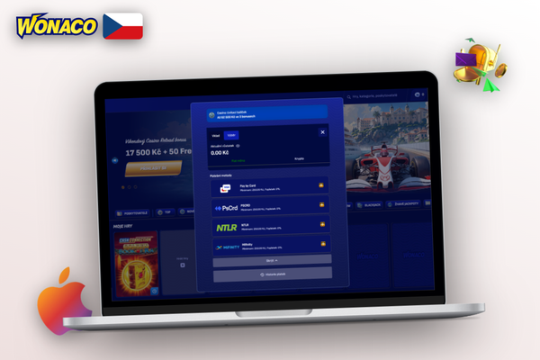 Nonstop živý chat podpory Wonaco Casino pomůže s jakýmkoli dotazem k vkladu